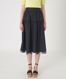 BLUE LABEL CRESTBRIDGE | ナチュラルマットプレーンクロスティアードスカート(スカート)