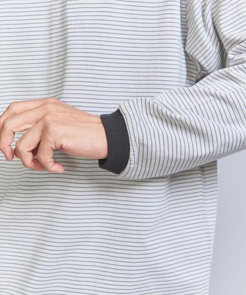 BEAUTY&YOUTH UNITED ARROWS（ビューティーアンドユースユナイテッドアローズ）の「ミジン ボーダー リンガー ロングスリーブ Tシャツ（Tシャツ/カットソー・メンズ・ライトグレー/ダークブラウン/オリーブ・S/L/M/XL）」の8枚目の写真