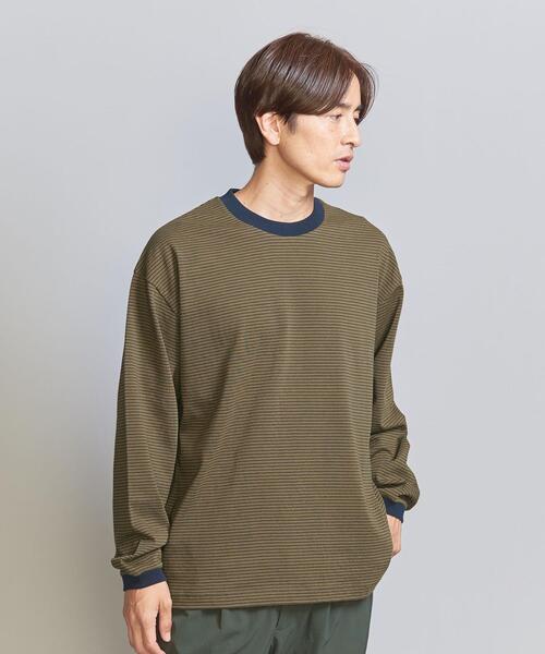 BEAUTY&YOUTH UNITED ARROWS（ビューティーアンドユースユナイテッドアローズ）の「ミジン ボーダー リンガー ロングスリーブ Tシャツ（Tシャツ/カットソー・メンズ・ライトグレー/ダークブラウン/オリーブ・S/L/M/XL）」の22枚目の写真