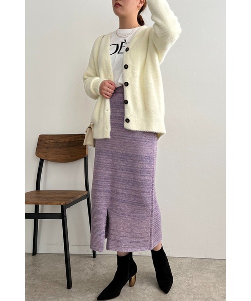 palm RICHE(ポームリシュ)の「POETEフロッキーロンT(Tシャツ/カットソー・レディース・ネイビー/ホワイト/ブラック・M)」の15枚目の写真