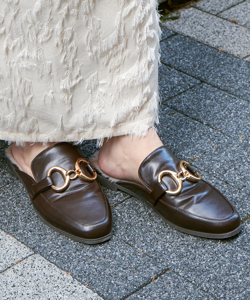 B.C STOCK（ベーセーストック）の「ファービットスリッポン（スリッポン・レディース・ブラウン/ブラック/グリーン・MEDIUM/LARGE/SMALL）」の2枚目の写真