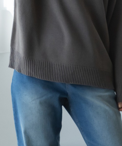 pairmanon(ペアマノン)の「【かぞくおそろい】【大人ユニセックス】フェアアイル柄 ニット プルオーバー(ニット/セーター・レディース・チャコールグレー/ベージュ/ブルー・M/L)」の4枚目の写真