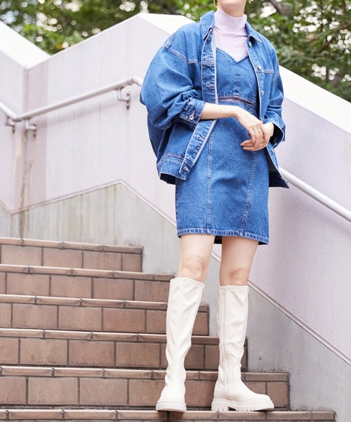 FREE'S MART(フリーズマート)の「◆ルーズデニムジャケット(デニムジャケット・レディース・インディゴブルー/ブラック系その他・SMALL/MEDIUM)」の7枚目の写真