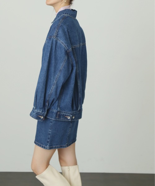 FREE'S MART(フリーズマート)の「◆ルーズデニムジャケット(デニムジャケット・レディース・インディゴブルー/ブラック系その他・SMALL/MEDIUM)」の20枚目の写真