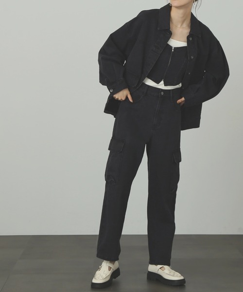 FREE'S MART(フリーズマート)の「◆ルーズデニムジャケット(デニムジャケット・レディース・インディゴブルー/ブラック系その他・SMALL/MEDIUM)」の17枚目の写真