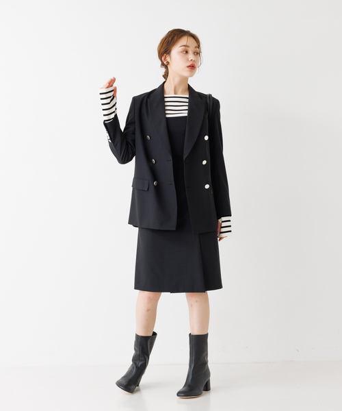 Rouge vif Anna(ルージュヴィフアンナ)の「総針フレアスリーブ指穴プルオーバー(ニット/セーター・レディース・レッド/ブラック/その他・フリー)」の11枚目の写真