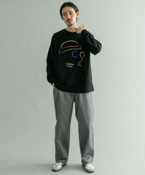 Various Timeless Arts(ヴァリアスタイムレスアーツ)の「URBAN RESEARCH iD KILLER LONG-SLEEVE T-SHIRTS(Tシャツ/カットソー・メンズ・ホワイト/ブラック・MEDIUM/LARGE)」の5枚目の写真