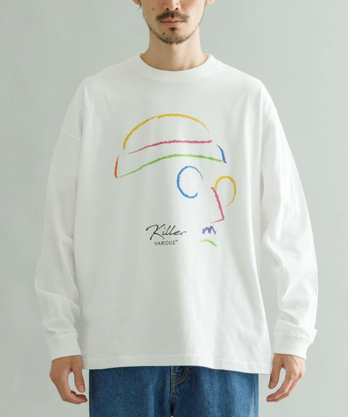 Various Timeless Arts(ヴァリアスタイムレスアーツ)の「URBAN RESEARCH iD KILLER LONG-SLEEVE T-SHIRTS(Tシャツ/カットソー・メンズ・ホワイト/ブラック・MEDIUM/LARGE)」の10枚目の写真