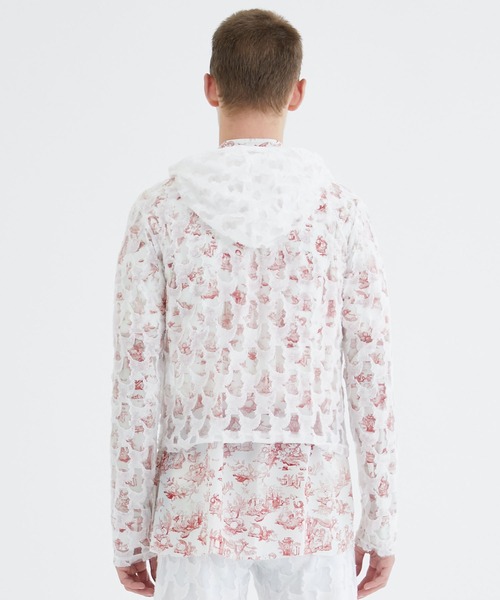 トップス MASU ANGEL LACE HOODIE(WHITE) MASU（エムエーエスユー）のANGEL LACE HOODIE WHITEの通販