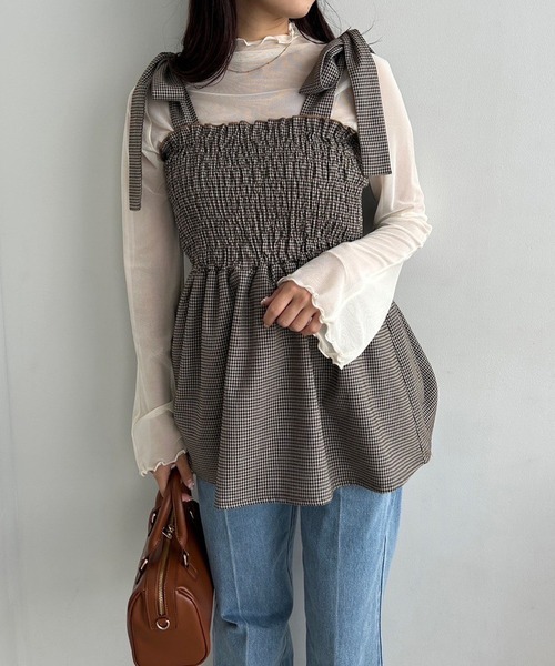 one after another NICE CLAUP（ワンアフターアナザーナイスクラップ）の「リボンラインストーンデニム（デニムパンツ・レディース・ライトブルー/ネイビー/ピンク・SMALL/MEDIUM）」の11枚目の写真