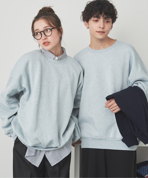 WEGO(ウィゴー)の「WEGO/【26春☆大好評により再入荷!WEB限定】スウェットプルオーバー(スウェット・メンズ・杢グレー/ダークオレンジ/ホワイト/カーキ/ブルー/ブラック/ベージュ系その他/スミクロ/グレー系その他・MEDIUM/LARGE/X-LARGE)」の4枚目の写真