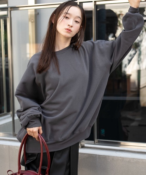 WEGO(ウィゴー)の「WEGO/【26春☆大好評により再入荷!WEB限定】スウェットプルオーバー(スウェット・メンズ・杢グレー/ダークオレンジ/ホワイト/カーキ/ブルー/ブラック/ベージュ系その他/スミクロ/グレー系その他・MEDIUM/LARGE/X-LARGE)」の3枚目の写真