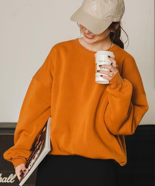 WEGO(ウィゴー)の「WEGO/【26春☆大好評により再入荷!WEB限定】スウェットプルオーバー(スウェット・メンズ・杢グレー/ダークオレンジ/ホワイト/カーキ/ブルー/ブラック/ベージュ系その他/スミクロ/グレー系その他・MEDIUM/LARGE/X-LARGE)」の9枚目の写真