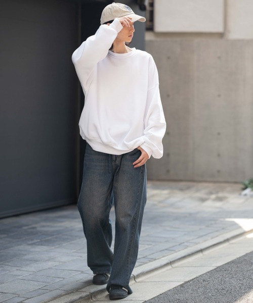 WEGO(ウィゴー)の「WEGO/【26春☆大好評により再入荷!WEB限定】スウェットプルオーバー(スウェット・メンズ・杢グレー/ダークオレンジ/ホワイト/カーキ/ブルー/ブラック/ベージュ系その他/スミクロ/グレー系その他・MEDIUM/LARGE/X-LARGE)」の22枚目の写真