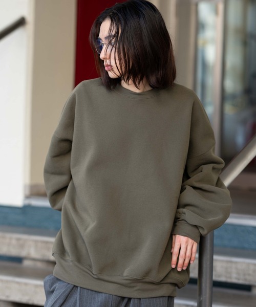 WEGO(ウィゴー)の「WEGO/【26春☆大好評により再入荷!WEB限定】スウェットプルオーバー(スウェット・メンズ・杢グレー/ダークオレンジ/ホワイト/カーキ/ブルー/ブラック/ベージュ系その他/スミクロ/グレー系その他・MEDIUM/LARGE/X-LARGE)」の20枚目の写真