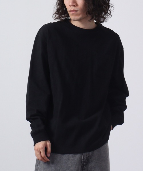 FUNALIVE（ファンアライブ）の「USAコットンセミルーズシルエットロンTEE（Tシャツ/カットソー・メンズ・ホワイト/ブラック/ダークパープル/カーキ/ダークベージュ/オレンジ・L/M）」の11枚目の写真