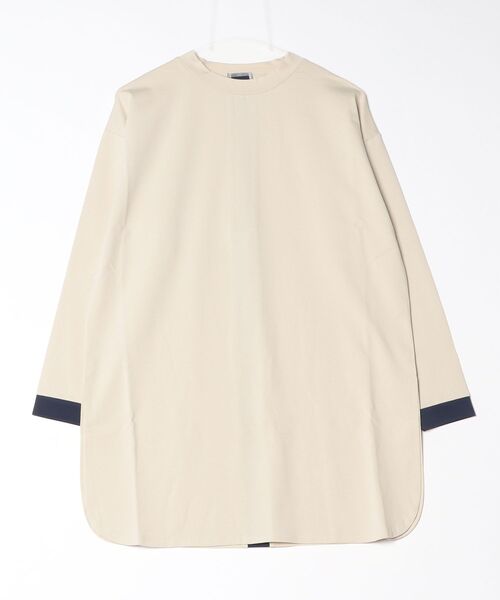 A.N.L（エーエヌエル　レーベル）の「A.N.L コットンプルオーバーバイカラートップス（Tシャツ/カットソー・レディース・ロイヤルブルー/ブラック/モカ/ベージュ/オフホワイト・38）」の2枚目の写真