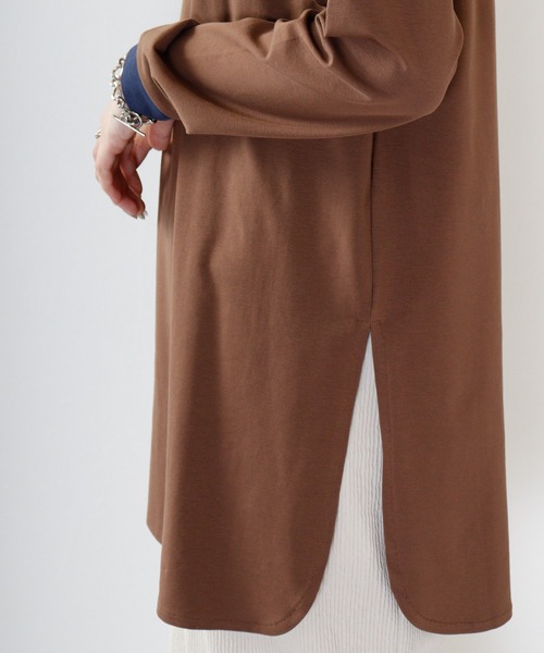 A.N.L（エーエヌエル　レーベル）の「A.N.L コットンプルオーバーバイカラートップス（Tシャツ/カットソー・レディース・ロイヤルブルー/ブラック/モカ・38）」の13枚目の写真