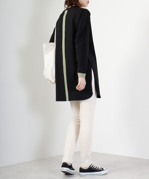 A.N.L（エーエヌエル　レーベル）の「A.N.L コットンプルオーバーバイカラートップス（Tシャツ/カットソー・レディース・ロイヤルブルー/ブラック/モカ・38）」の20枚目の写真