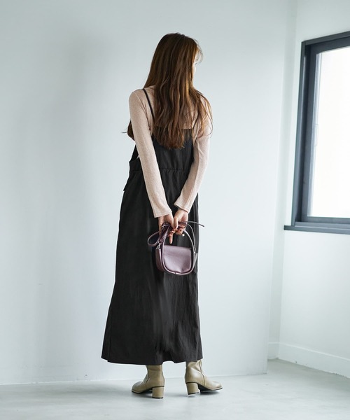 STYLE DELI（スタイルデリ）の「テクスチャーインナータートルトップス（Tシャツ/カットソー・レディース・ホワイト/グレー/ブラック/ベージュ・SMALL/MEDIUM）」の13枚目の写真