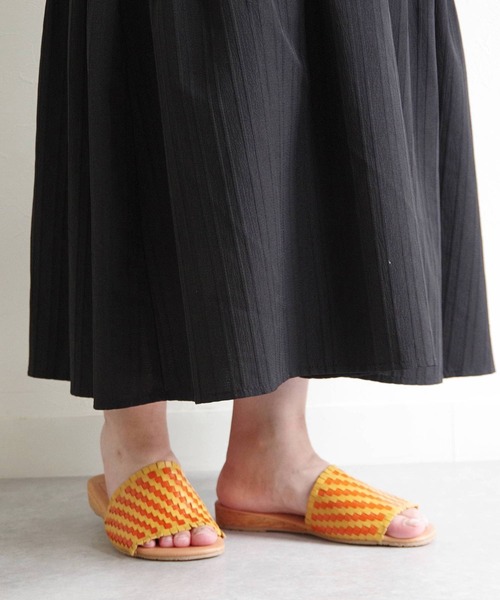 WOVEN(ウーヴン)の「WOVEN/ウーブン ミュールサンダル【BARBADOS】(サンダル・レディース・ベージュ/ブラック/ホワイト/グリーン/イエロー/レッド/シルバー/その他・8/5/7/9/6/10)」の16枚目の写真