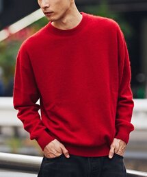 EDIFICE | 12ゲージ ラクーンブレンド シャギークルーネックニット(ニット/セーター)