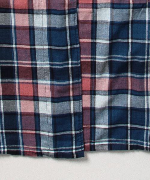 Ray BEAMS（レイビームス）の「Ray BEAMS / チェック ロング ガウンシャツ（シャツ/ブラウス・レディース・サックスブルー/ネイビー・ONE SIZE）」の8枚目の写真