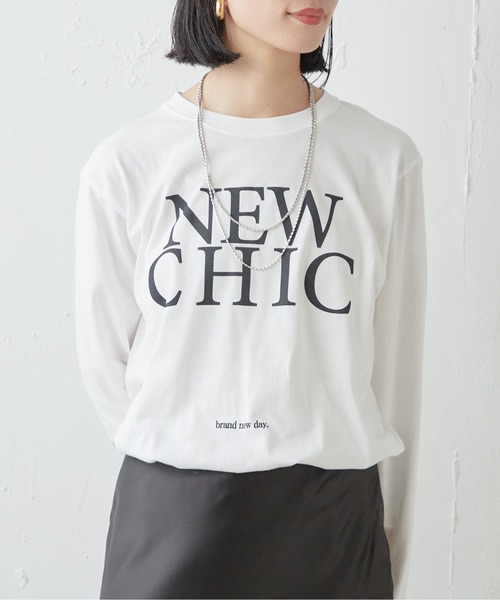 SHENERY（シーナリー）の「NEW CHICロンTee（Tシャツ/カットソー・レディース・ホワイト/ブラック・FREE）」の2枚目の写真
