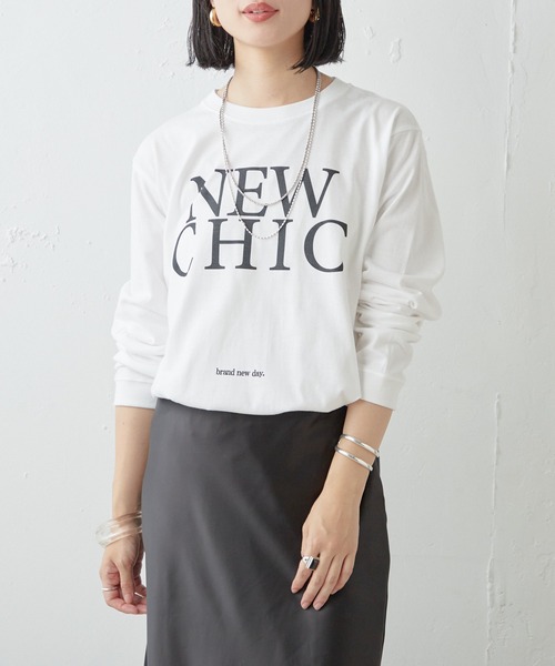 SHENERY（シーナリー）の「NEW CHICロンTee（Tシャツ/カットソー・レディース・ホワイト/ブラック・FREE）」の3枚目の写真
