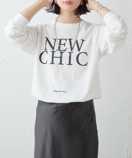 SHENERY（シーナリー）の「NEW CHICロンTee（Tシャツ/カットソー・レディース・ホワイト/ブラック・FREE）」の5枚目の写真