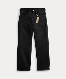 スリムフィット ブラック セルビッジジーンズ（デニムパンツ