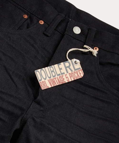 ヴィンテージ 5ポケット ブラックオンブラック ジーンズ（デニムパンツ