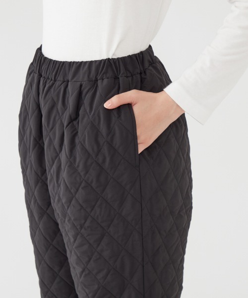 Tuche(トゥシェ)の「Tuche/トゥシェ キルティングパンツ(その他パンツ・レディース・ブラック/ベージュ/オフホワイト・MEDIUM/LARGE)」の12枚目の写真
