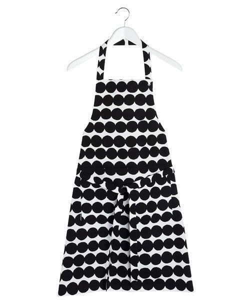 marimekko(マリメッコ)の「Rasymatto / APRON(エプロン)」|ブラック