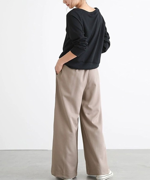 LUGG NAGG(ラグナグ)の「リラックスタックワイドパンツ(その他パンツ・レディース・ネイビー/ライトベージュ/タン/ブラック/グレイッシュベージュ・L/XL/M)」の8枚目の写真