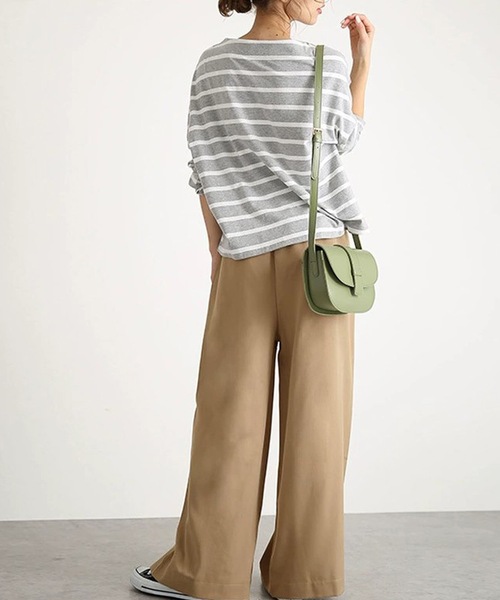 LUGG NAGG(ラグナグ)の「リラックスタックワイドパンツ(その他パンツ・レディース・ネイビー/ライトベージュ/タン/ブラック/グレイッシュベージュ・L/XL/M)」の11枚目の写真