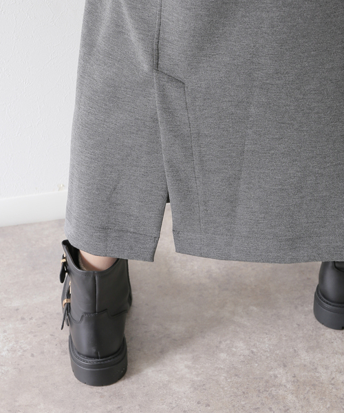 Simplicite(サンプリシテ)の「ダンボールストレートスカート(スカート・レディース・ブラック/チャコールグレー・FREE)」の9枚目の写真