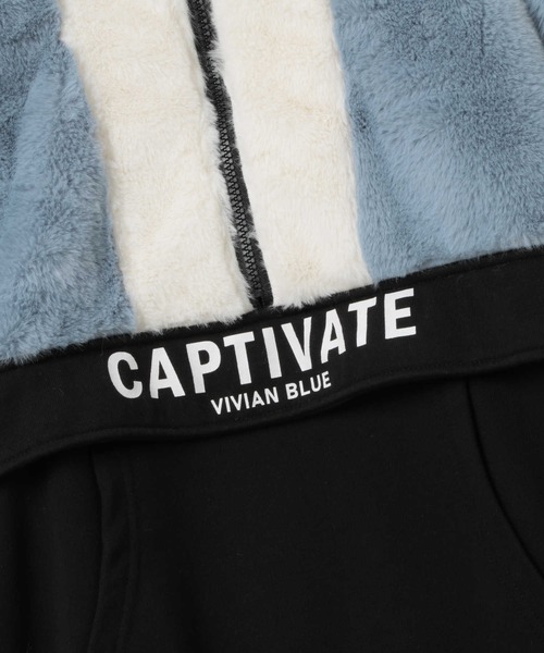 VIVIAN BLUE（ビビアンブルー）の「【VIVIAN BLUE】フェイクファー切り替えハーフジップスウェット（スウェット・キッズ・ブラック/ライム・120/150/130/140）」の18枚目の写真