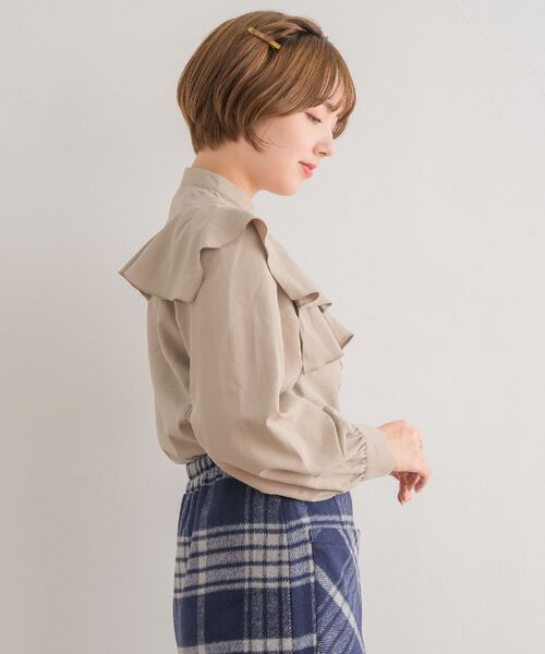 RETRO GIRL(レトロガール)の「アソートフリルBL(シャツ/ブラウス・レディース・ベージュ/ブラック系その他2/ピンク・FREE)」の10枚目の写真
