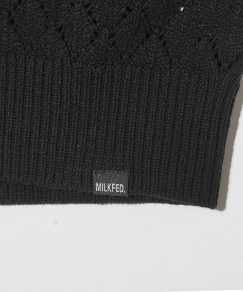 MILKFED.(ミルクフェド)の「KNIT VEST(ベスト・レディース・イエロー/ブラック/ホワイト・ONE SIZE)」の8枚目の写真