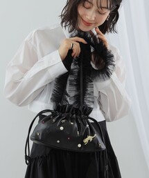 Ray BEAMS | Casselini × Ray BEAMS / 別注 スタッズ フリル ショルダーバッグ(ショルダーバッグ)