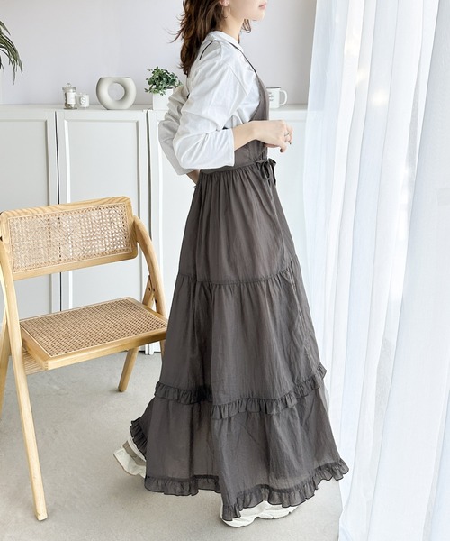 フェミニンワンピース キャンディ袖 ロング フリル 韓国系 g3243 楽天市場】花柄 ワンピース 胸元 シャーリング ワンピース