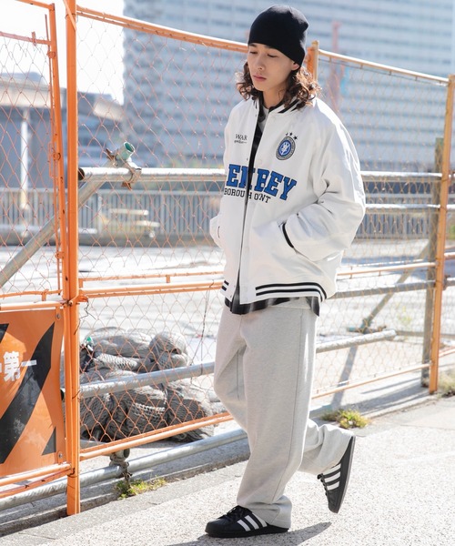 WEGO(ウィゴー)の「WEGO/ワッペンスタジャン(スタジャン・メンズ・ライトグレー/ホワイト/ブラック・LARGE/MEDIUM)」の13枚目の写真