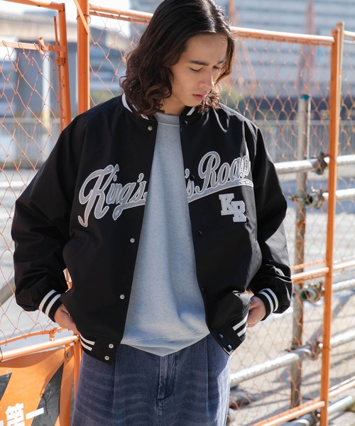 WEGO(ウィゴー)の「WEGO/ワッペンスタジャン(スタジャン・メンズ・ライトグレー/ホワイト/ブラック・LARGE/MEDIUM)」の14枚目の写真