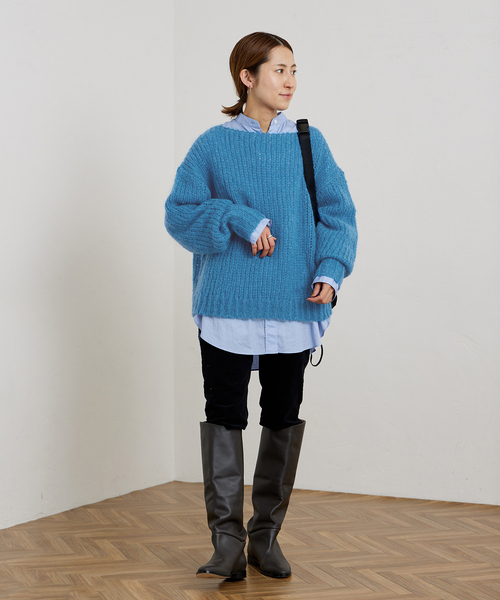 Helloモヘヤミックスプルオーバー（ニット/セーター）｜FRAMeWORK