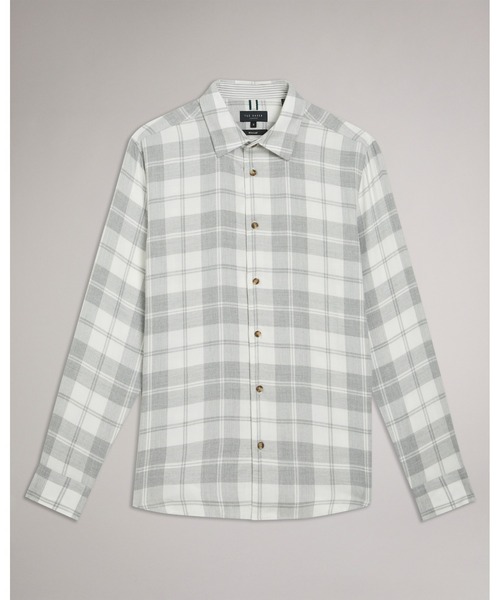 Ted Baker(テッドベーカー)の「ABACUS チェック フランネル シャツ(シャツ/ブラウス・メンズ・ネイビー/ライトグレー・2/5/3/4/1)」の8枚目の写真