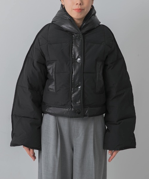 Ganni(ガニー)ジャケット コート ダウン ロゴ アウター セール34%OFF】ガニー GANNI GANNI ジャケット Tech Seersucker