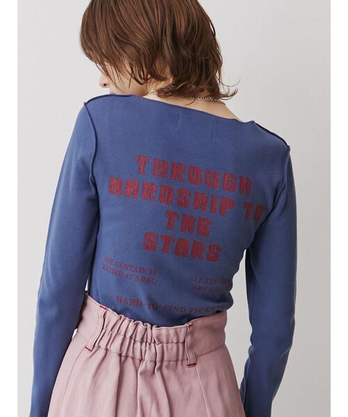 jouetie（ジュエティ）の「イーグルフィットロンT（Tシャツ/カットソー・レディース・ブラック/ネイビー/アイボリー・MEDIUM）」の12枚目の写真