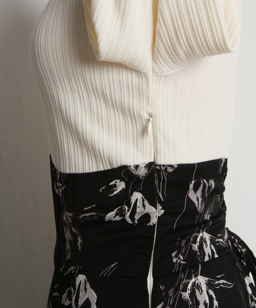 【ZOZO限定】2wayリボン付きフラワードッキングワンピース（ワンピース）｜tocco closet（トッコ クローゼット）