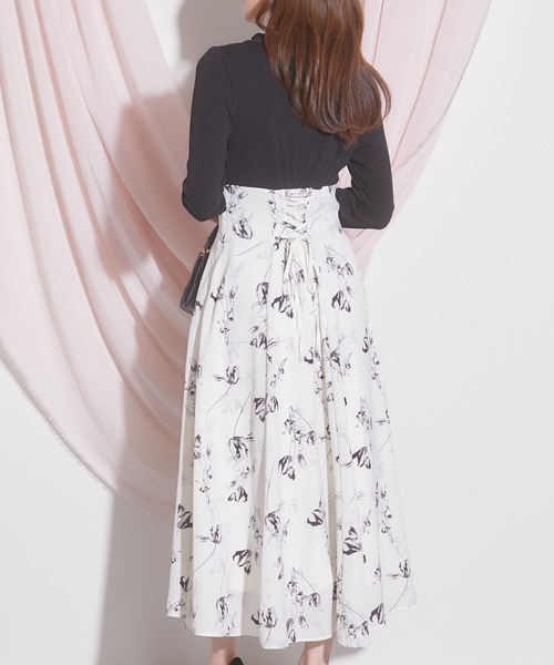 【ZOZO限定】2wayリボン付きフラワードッキングワンピース（ワンピース）｜tocco closet（トッコ クローゼット）